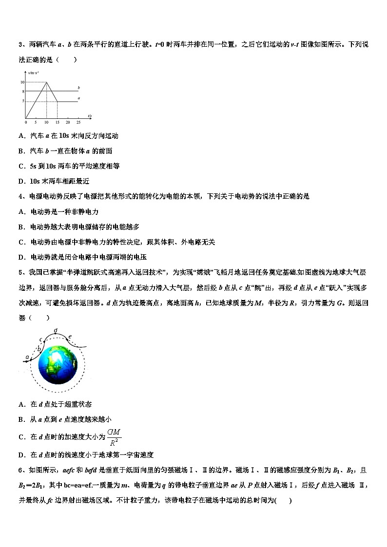 2026届北京十四中高考物理二模试卷含解析第2页