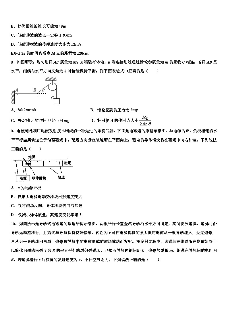 2026届北京市第一七一中学高考压轴卷物理试卷含解析第3页