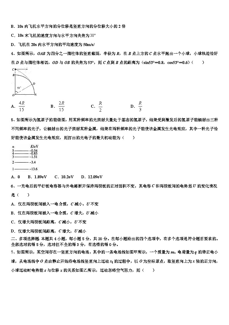2026届北京市海淀区北京医学院附属中学高考物理二模试卷含解析第2页