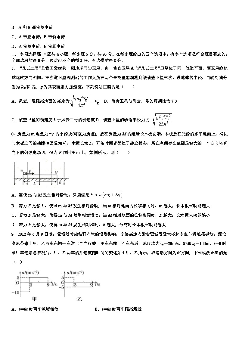 2026届北京市海淀区知春里中学高三冲刺模拟物理试卷含解析第3页