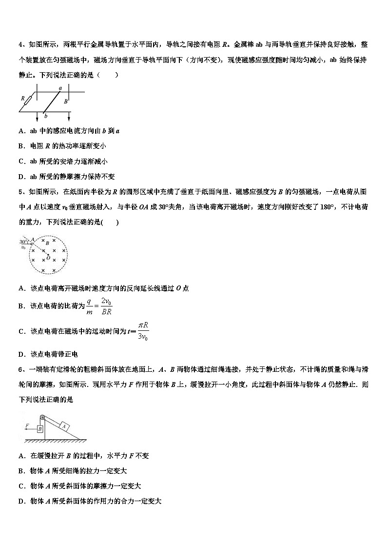 2026届北京市第171中学高三下学期一模考试物理试题含解析第2页