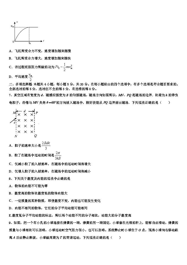 2026届北京市北京第四中学高三3月份第一次模拟考试物理试卷含解析第3页