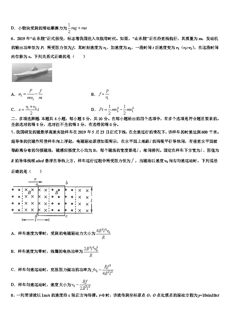 2026届北京人大附中高三3月份模拟考试物理试题含解析第3页