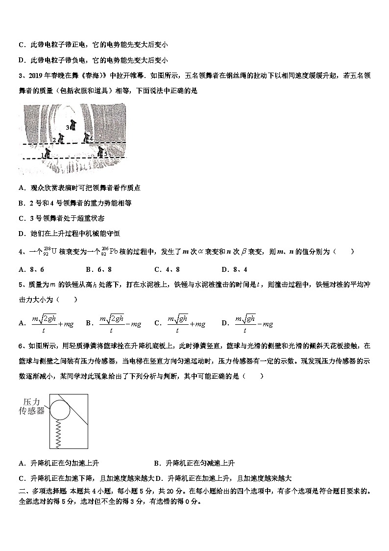 2026届北京市西城区第14中学高考物理二模试卷含解析第2页