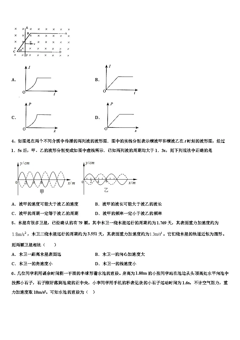 2026届北京市西城区第三中学高三下第一次测试物理试题含解析第2页