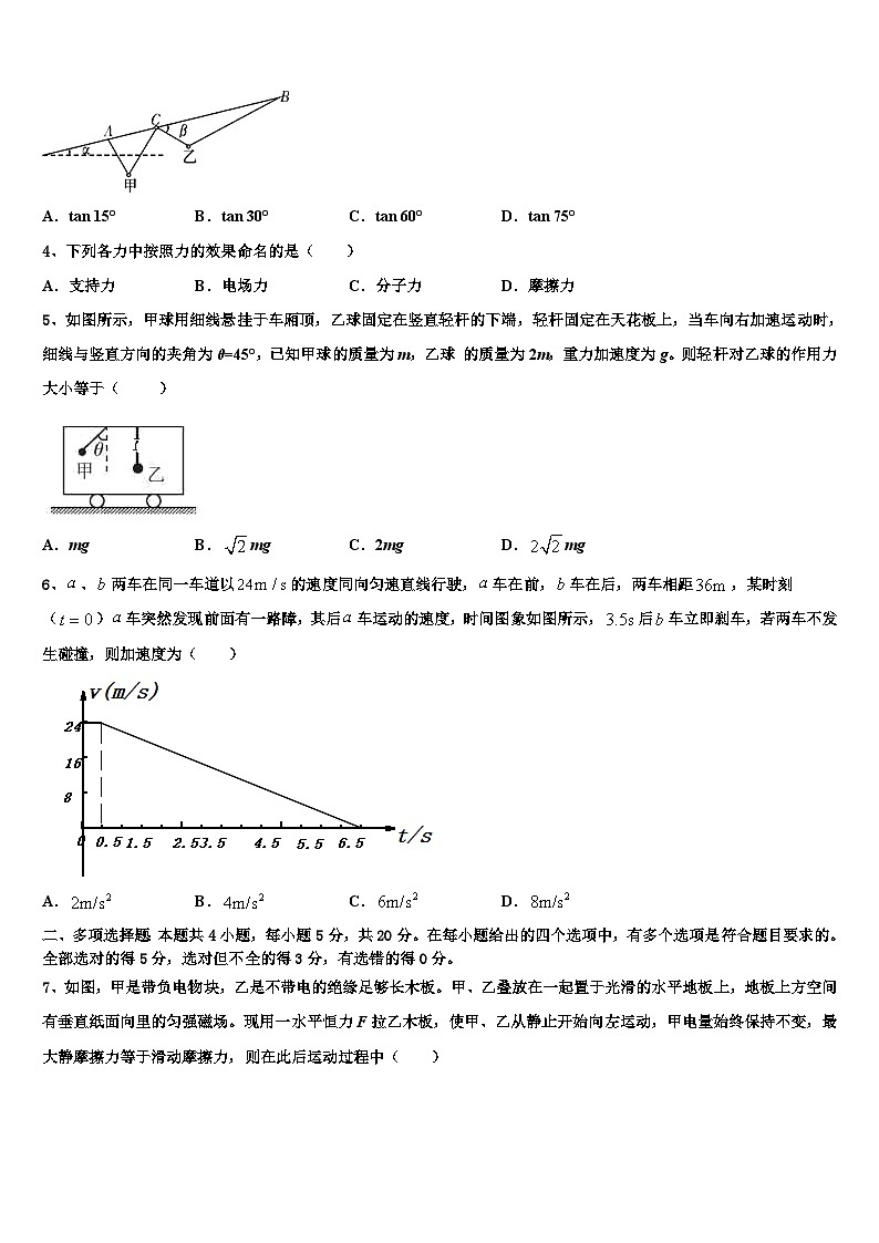 2026届北京市西城区第三十九中高三（最后冲刺）物理试卷含解析第2页
