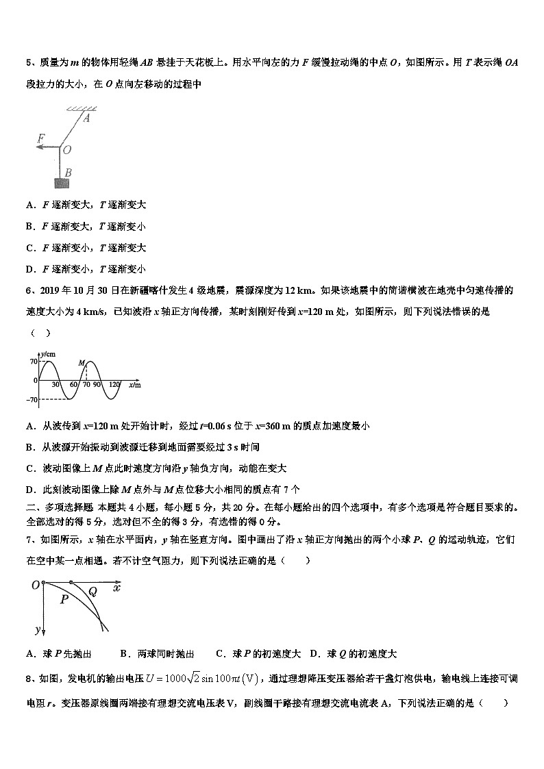 2026届北海市重点中学高考物理二模试卷含解析第3页