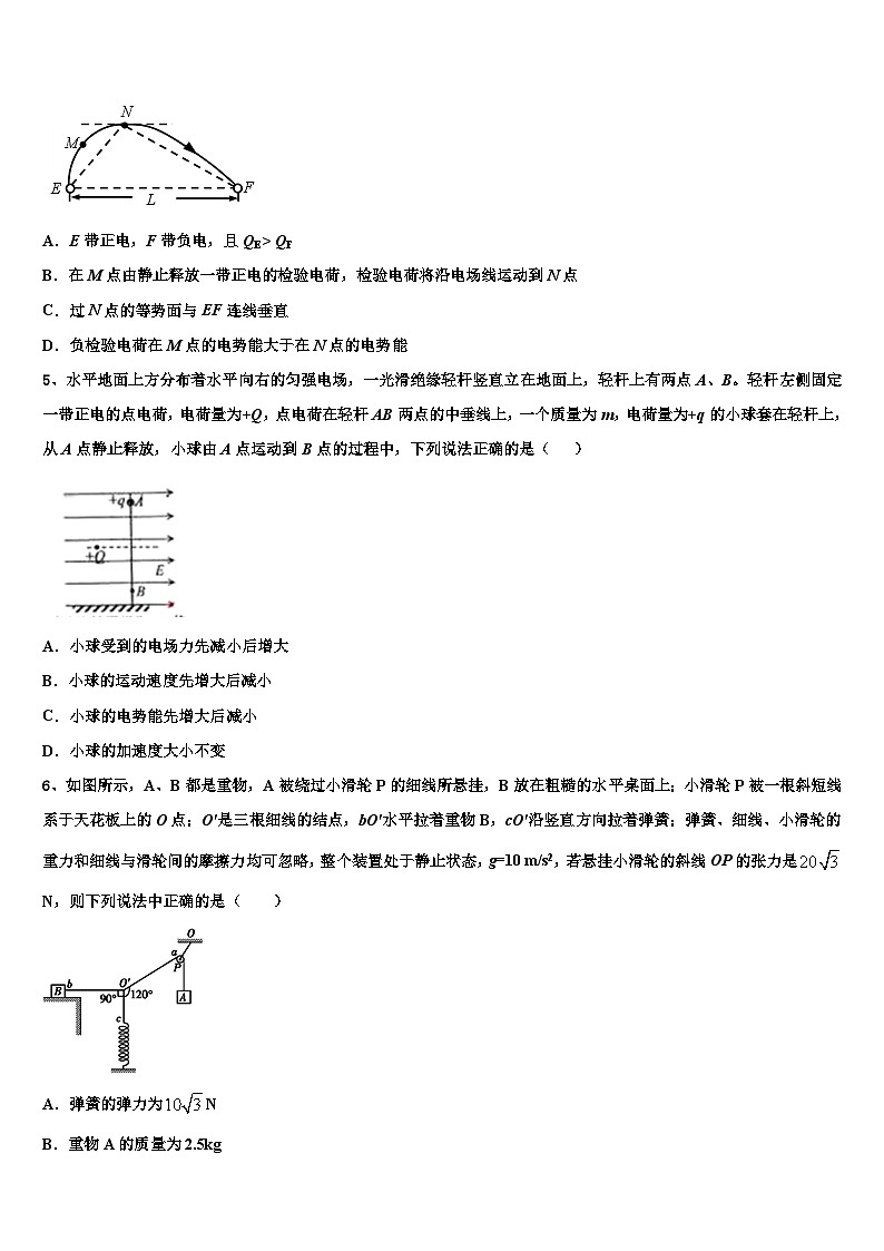 2026届北京东城55中高三下学期第五次调研考试物理试题含解析2第2页
