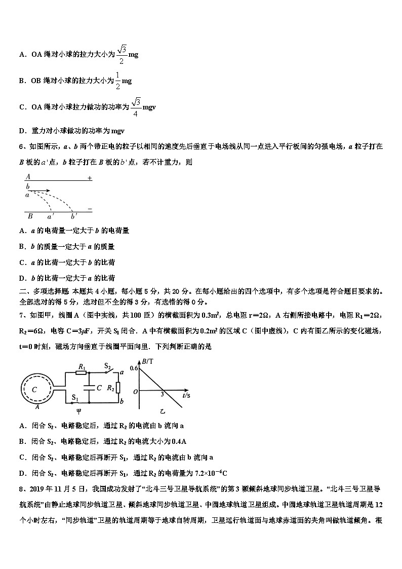 2026届北京北师特学校高三下学期联考物理试题含解析第3页