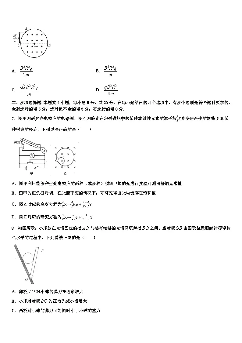 2026届百校大联考全国名校高三3月份模拟考试物理试题含解析第3页
