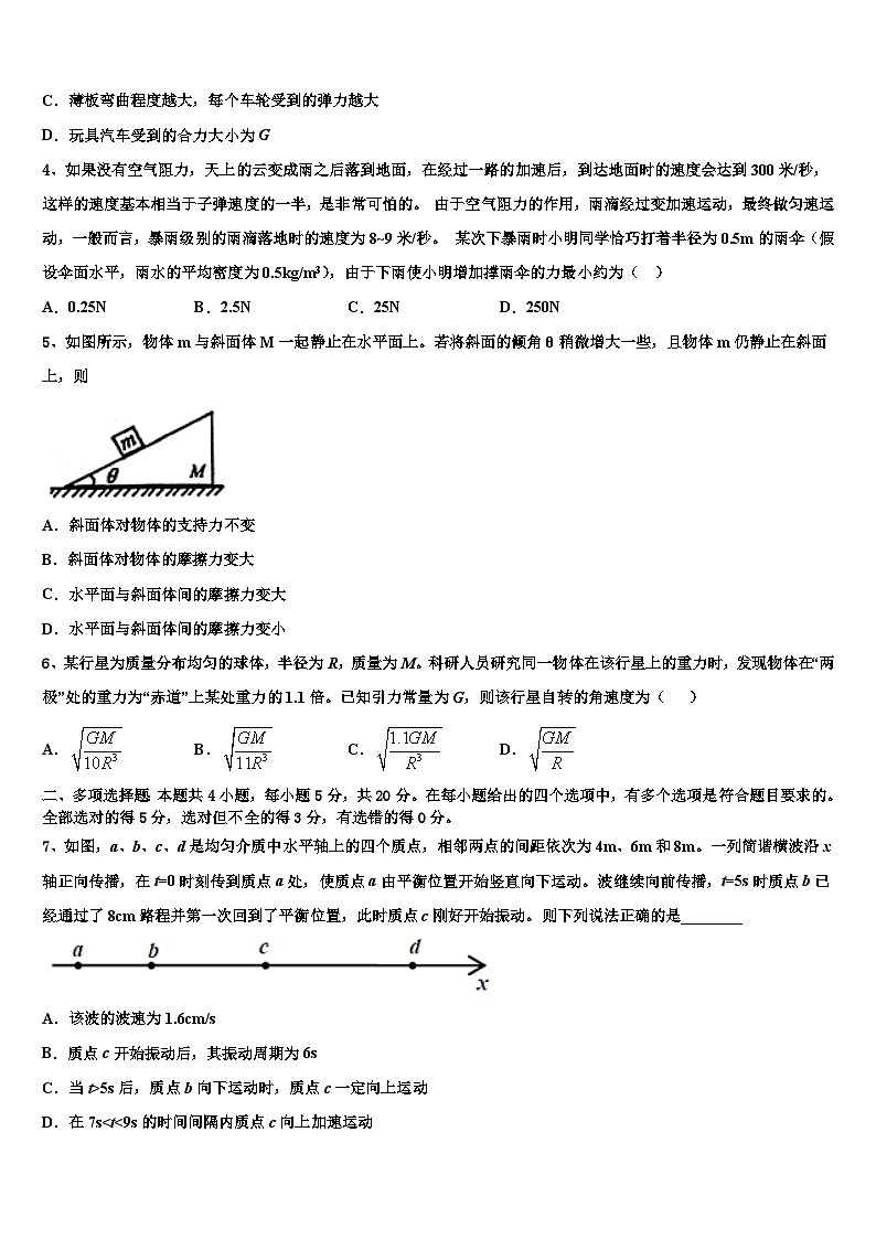 2026届北京海淀高三下学期第六次检测物理试卷含解析第2页