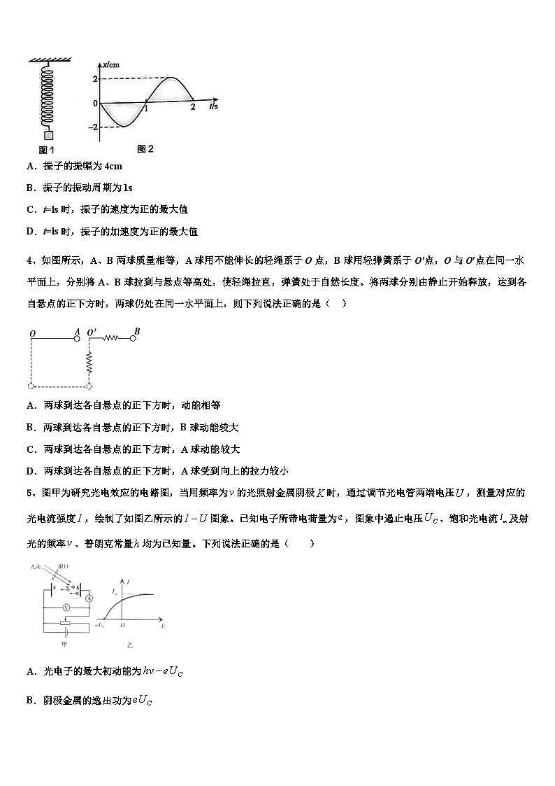 2026届北京市汇文中学高三下学期第五次调研考试物理试题含解析第2页