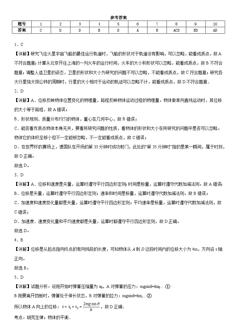 物理试卷答案第1页