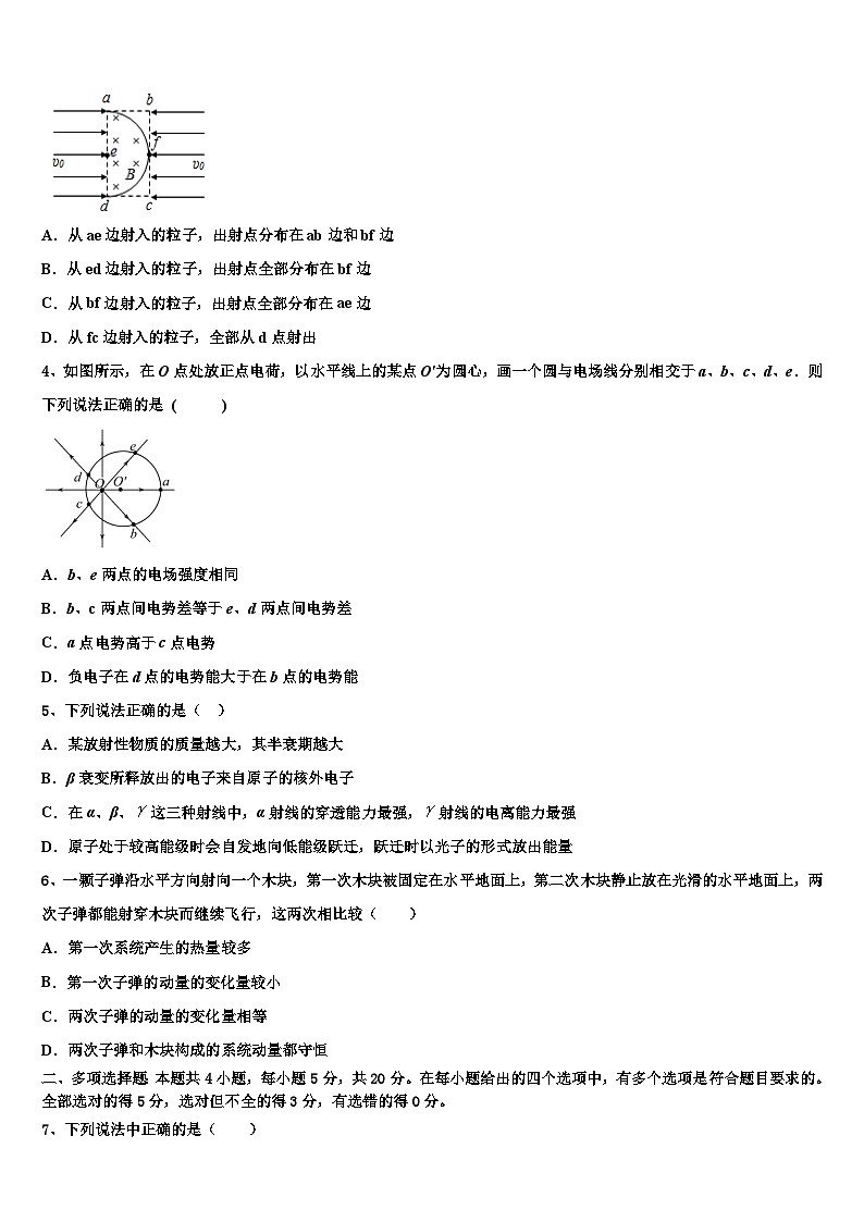 2026届北京西城区育才中学高三下学期联考物理试题含解析第2页