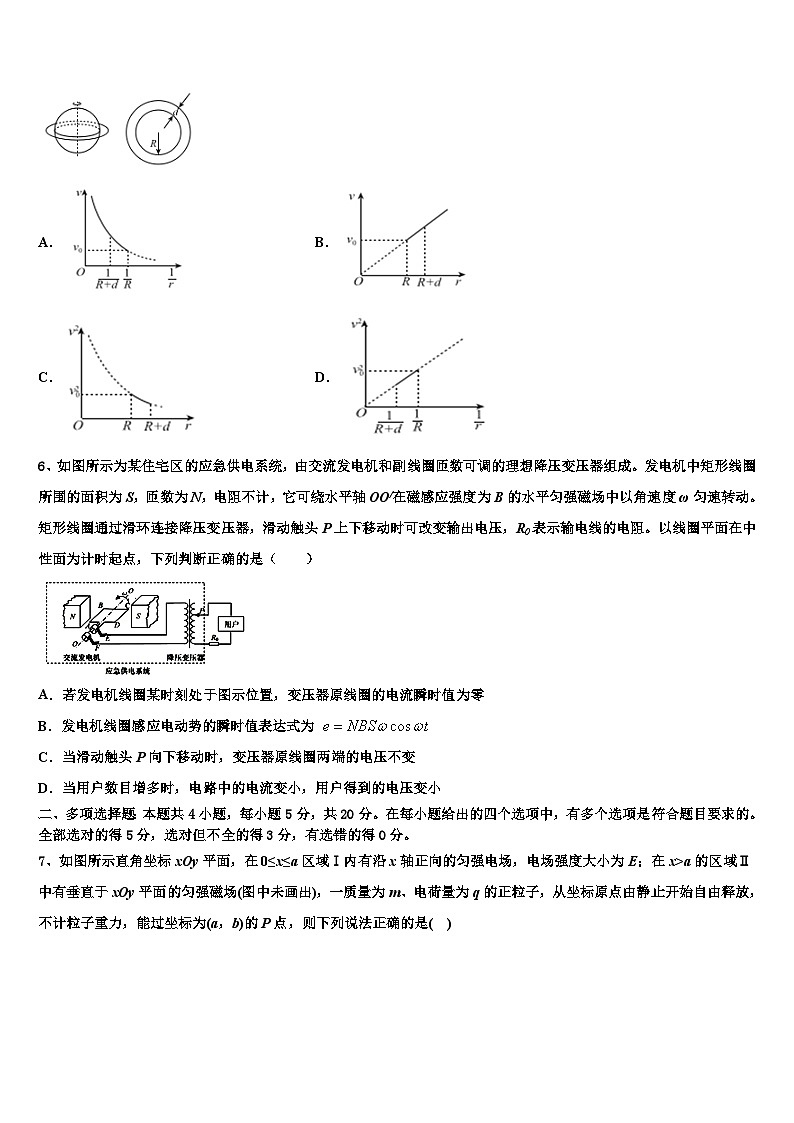 2026届昌都市高三下学期联考物理试题含解析第2页