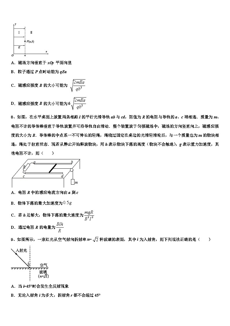 2026届昌都市高三下学期联考物理试题含解析第3页