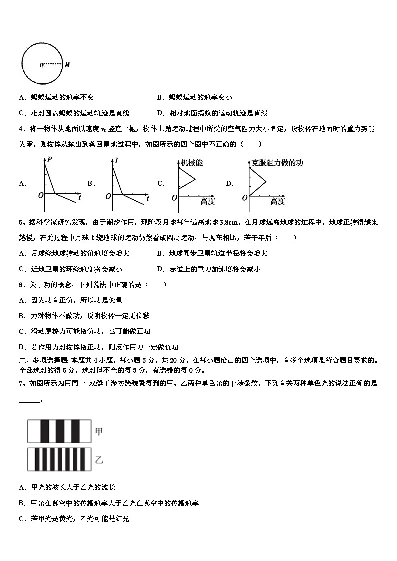 2026届东北四市一模试题高三下学期联考物理试题含解析第2页