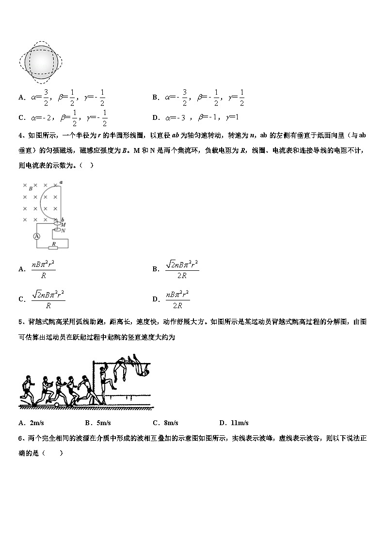 2026届福建省莆田市七中高三下学期一模考试物理试题含解析第2页