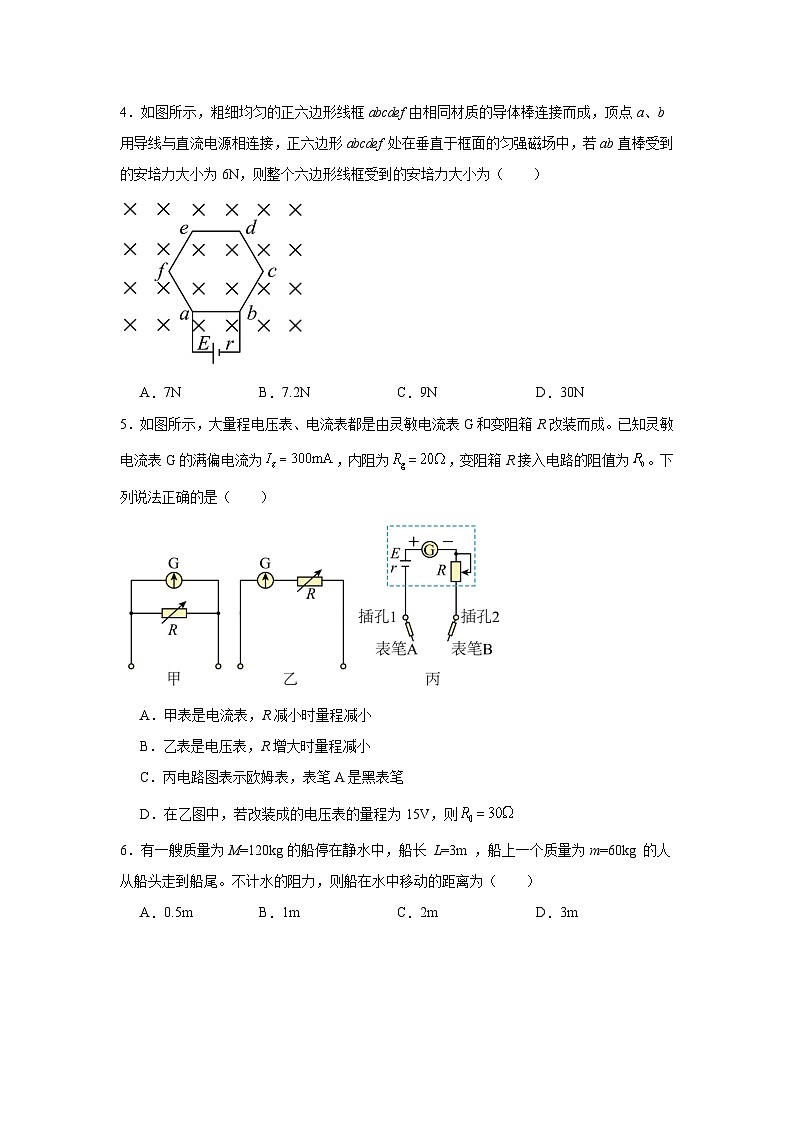 湖南省岳阳市岳阳县第一中学2025-2026学年高二上学期12月月考物理试题（Word版附答案）第2页