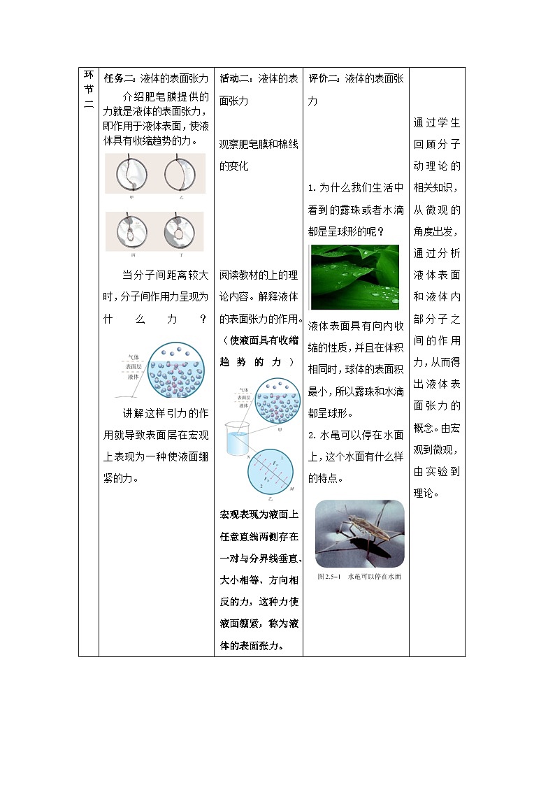 人教版（2019）高中物理选择性必修第三册 2.5 液体 教案第2页