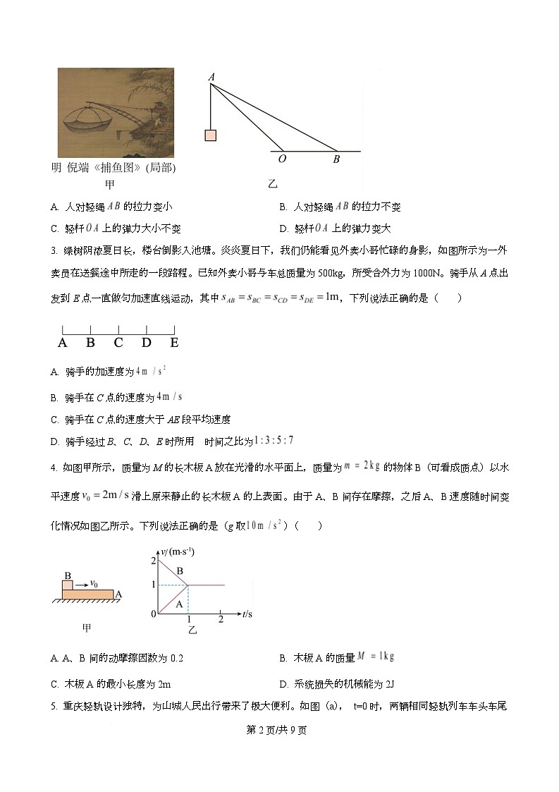 四川省2026届射洪中学高三上学期二模物理试题（原卷版）第2页