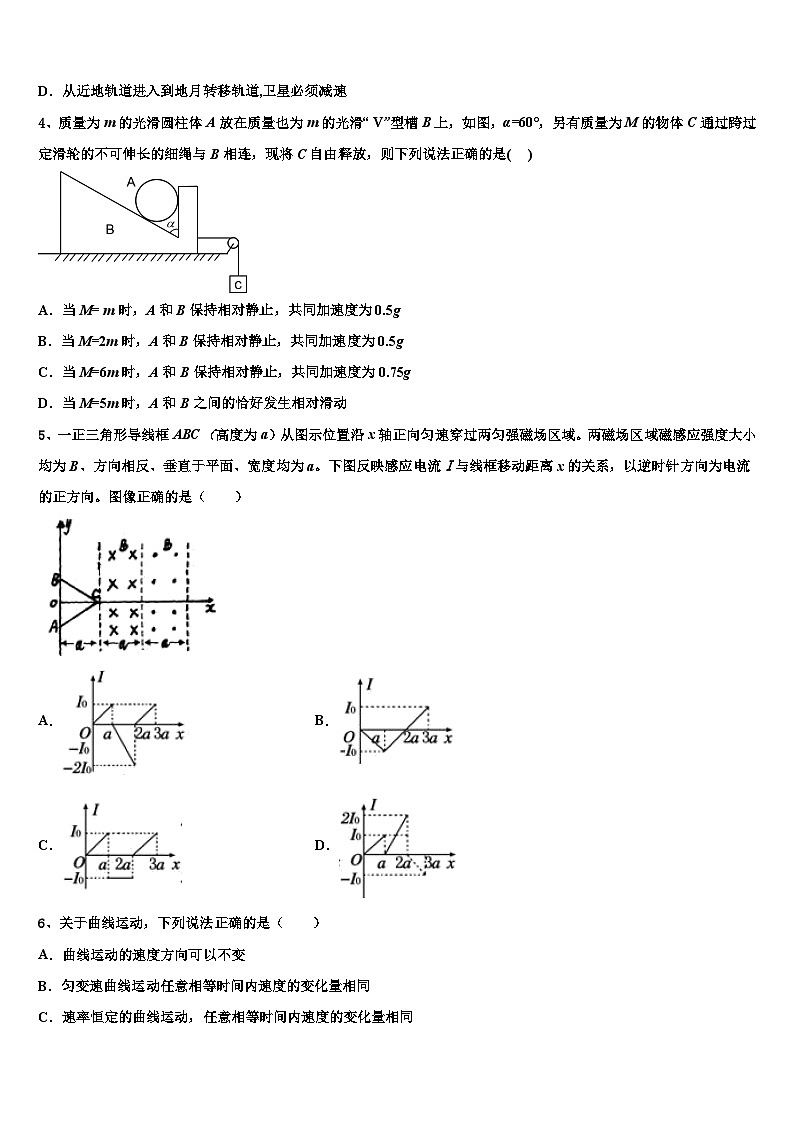 2026届福建省厦门海沧实验中学高三下第一次测试物理试题含解析第2页