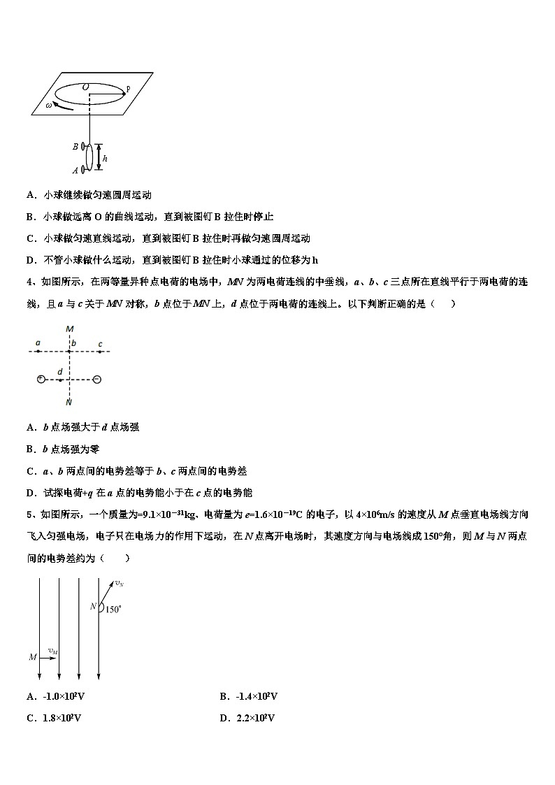 2026届福建省永安市第三中学高考物理五模试卷含解析第2页