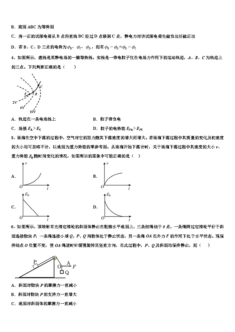 2026届福建省漳州第八中学高考冲刺押题（最后一卷）物理试卷含解析第2页