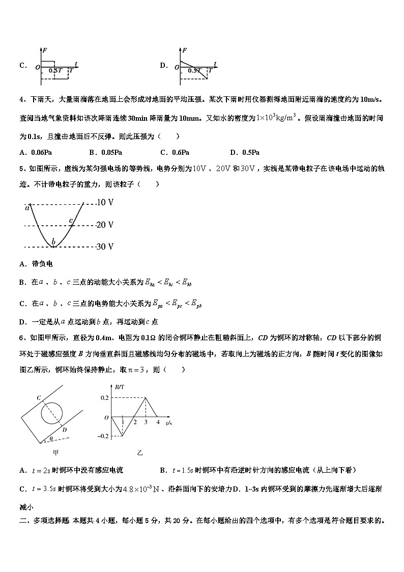 2026届福建省漳州八校高三3月份第一次模拟考试物理试卷含解析第2页