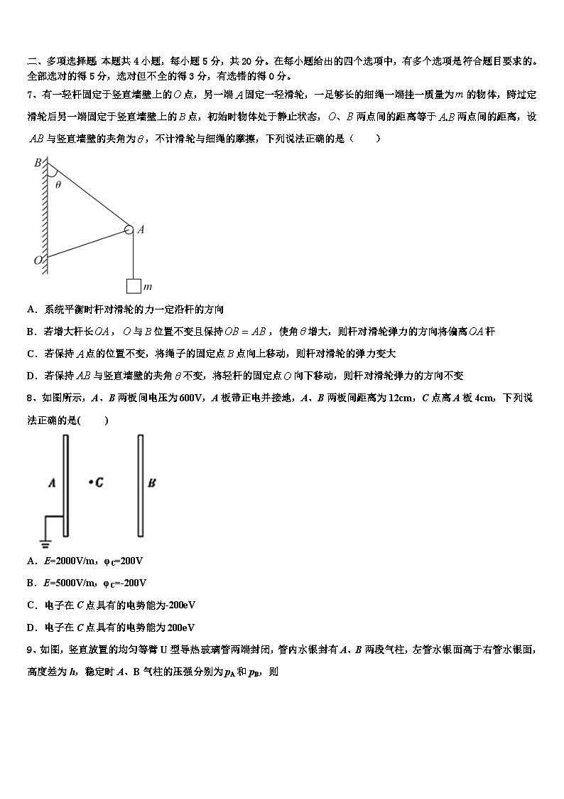 2026届福建省厦门外国语中学高三下学期联合考试物理试题含解析第3页