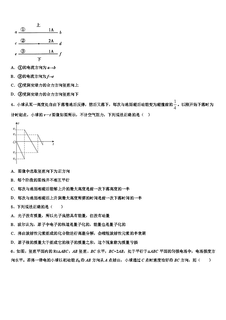 2026届福州市第十九中学高考考前提分物理仿真卷含解析第2页