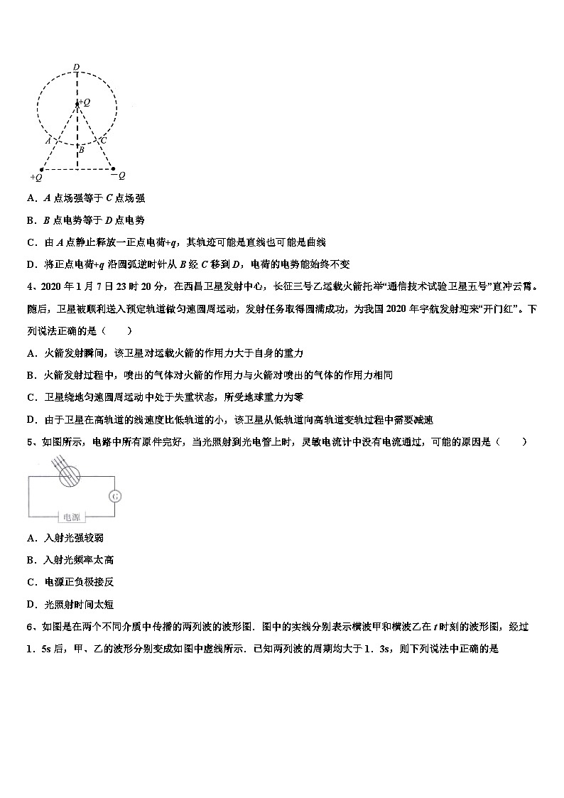 2026届福州市重点中学高考临考冲刺物理试卷含解析第2页