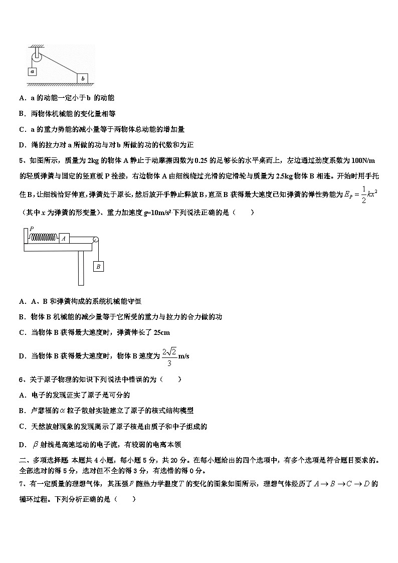 2026届福建省长泰一中解析重点中学高考物理五模试卷含解析第2页