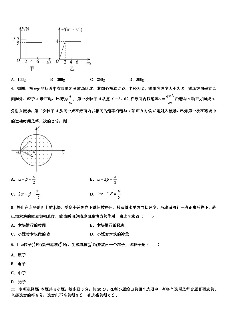 2026届福清市福清华侨中学高考冲刺押题（最后一卷）物理试卷含解析第2页
