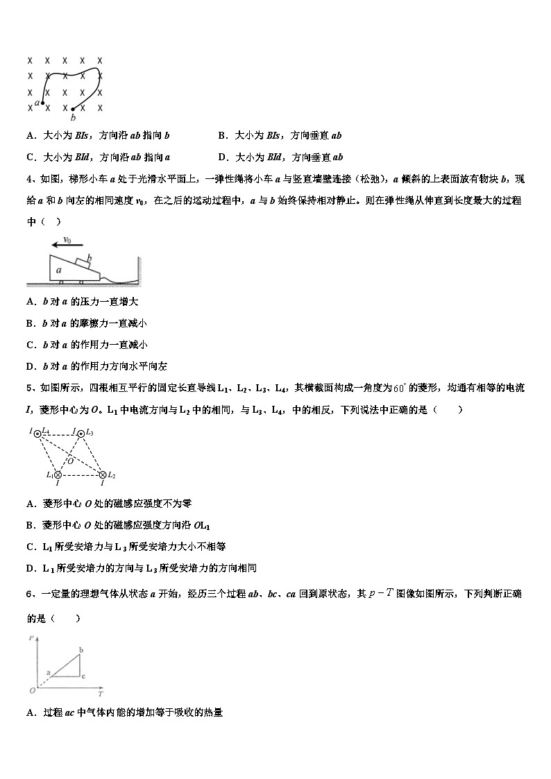 2026届甘肃省古浪县第二中学高考物理押题试卷含解析第2页