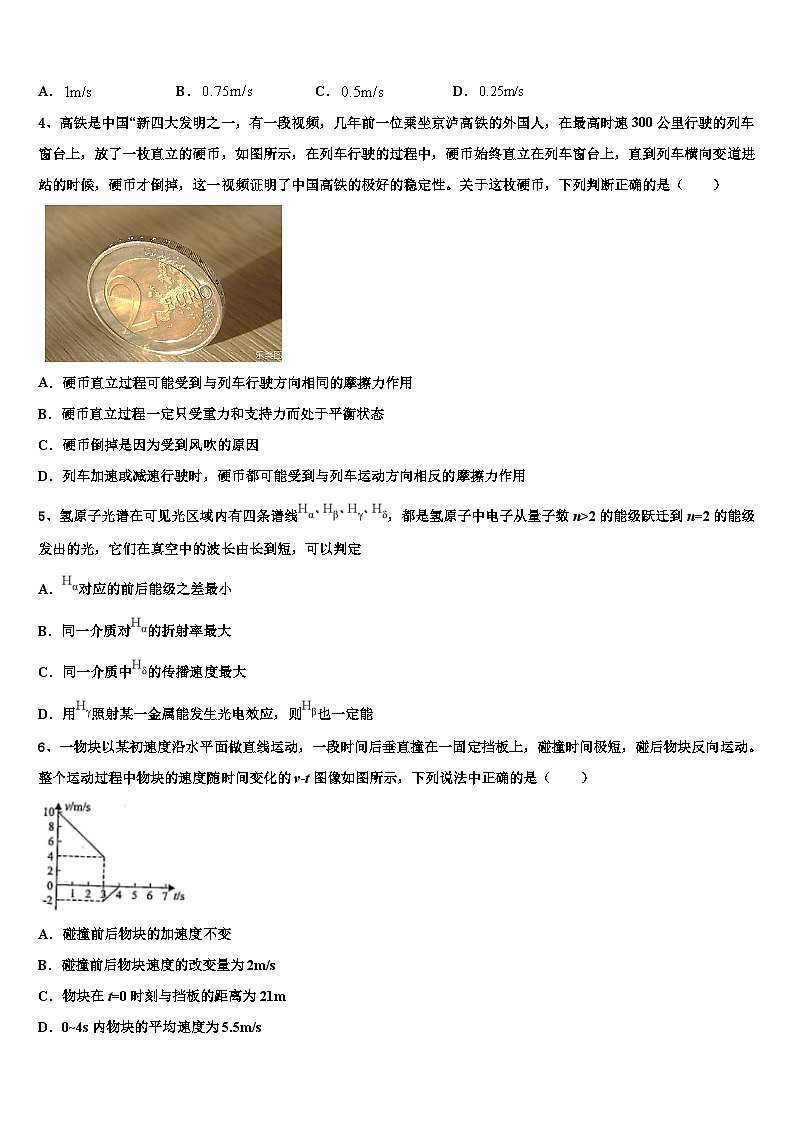 2026届甘肃省临夏中学高考物理三模试卷含解析第2页