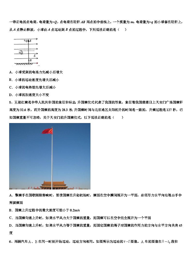 2026届甘肃省临夏市高三一诊考试物理试卷含解析第2页