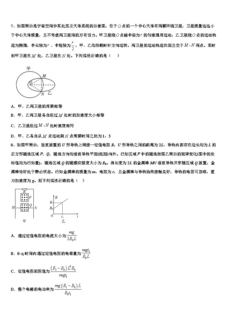 2026届甘肃省白银市靖远县高三最后一模物理试题含解析第3页