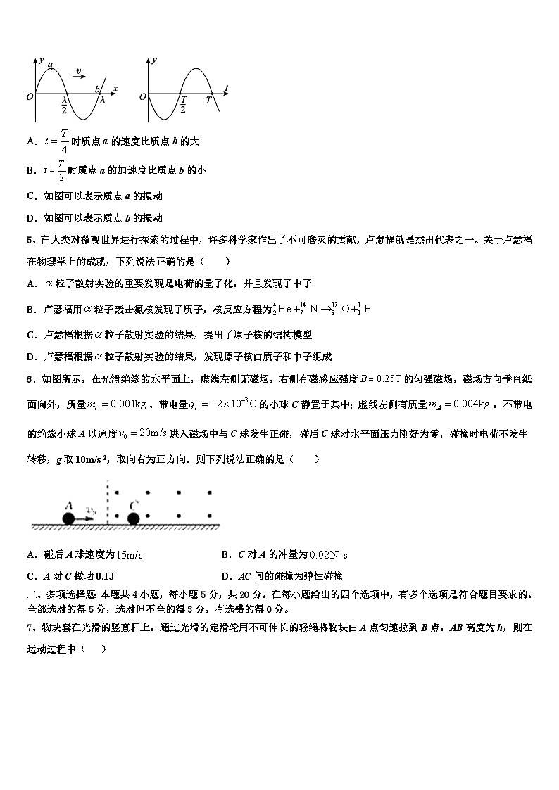 2026届甘肃省会宁县高三二诊模拟考试物理试卷含解析第2页