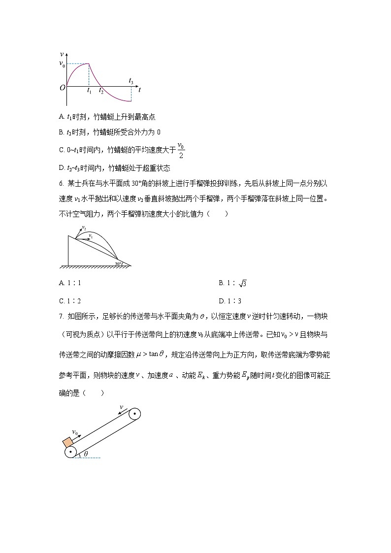 2025-2026学年湖北省黄冈市部分高中高三上学期期中考试物理试卷（学生版）第3页