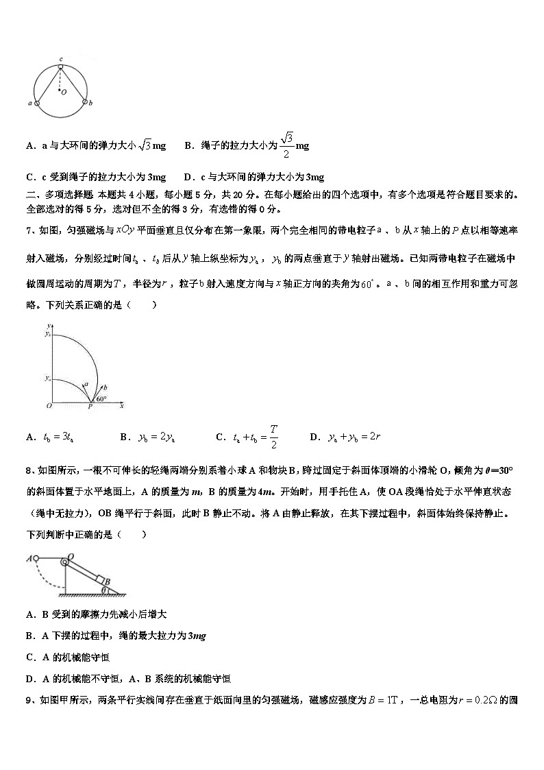 2026届甘肃省武威第一中学高考物理押题试卷含解析第3页