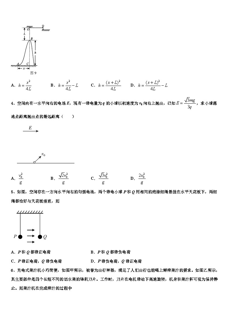 2026届甘肃省西北师大附中高考考前提分物理仿真卷含解析第2页