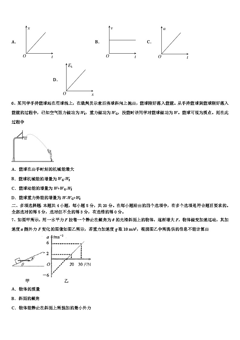 2026届甘肃省武威市第十八中学高三最后一卷物理试卷含解析第3页