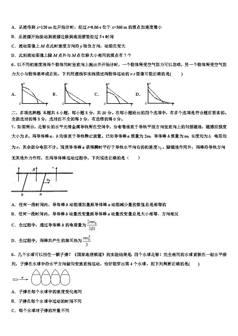 2026届广东汕头潮阳区高三第六次模拟考试物理试卷含解析第3页