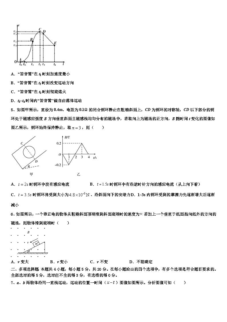2026届广东省佛山市第一中学高考物理押题试卷含解析第2页