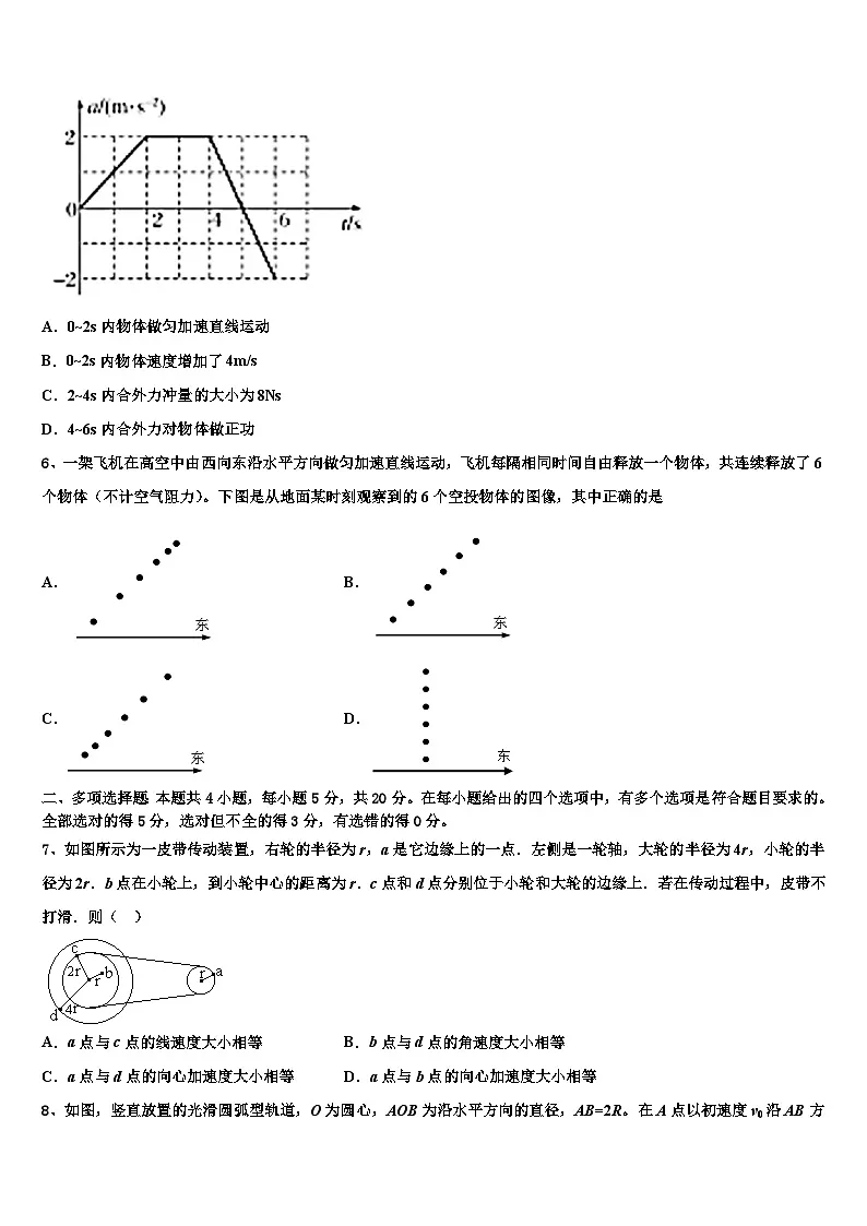 2026届广东省佛山市佛山一中高考仿真卷物理试题含解析第3页