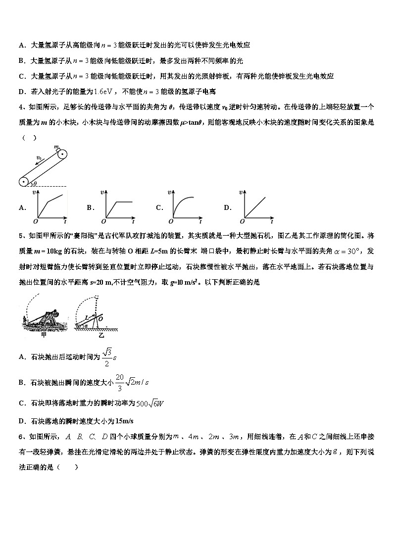 2026届广东省惠州市惠东县燕岭学校高三最后一卷物理试卷含解析第2页
