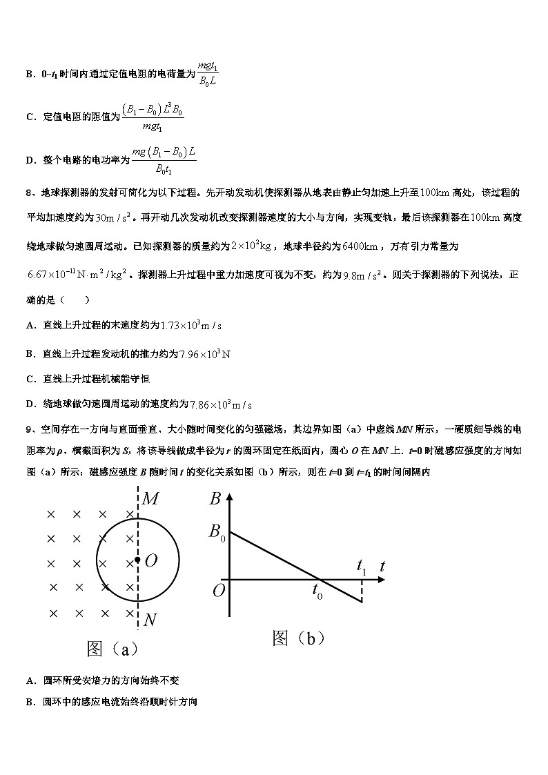 2026届广东省惠来一中高三3月份第一次模拟考试物理试卷含解析第3页
