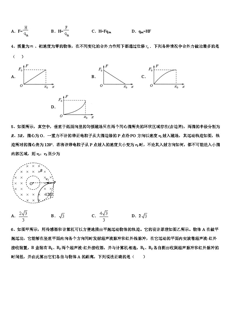 2026届广东省揭阳市产业园区高三下学期第六次检测物理试卷含解析第2页