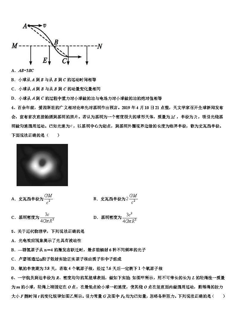 2026届广东省东华高级中学高三最后一卷物理试卷含解析第2页